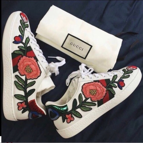 floral gucci sneakers women